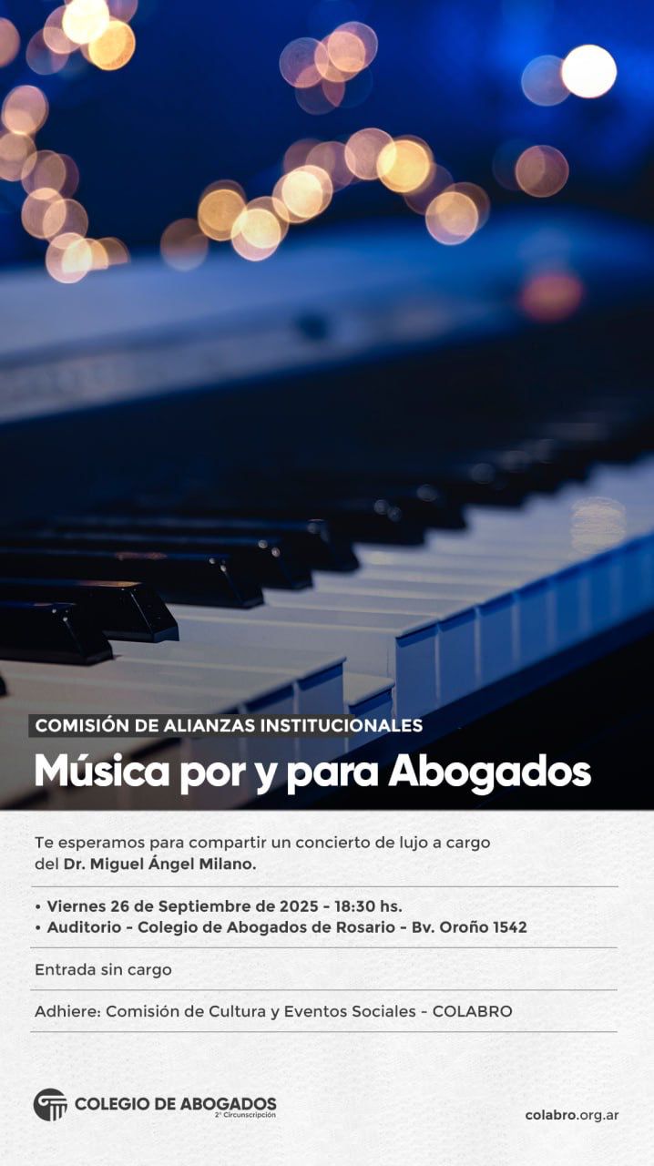 MÚSICA POR Y PARA ABOGADOS - 26/09/2025